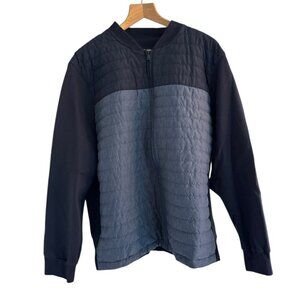 Zachary Prell Men's Size XXL Montauk Blue Quilted Bomber Jacket
